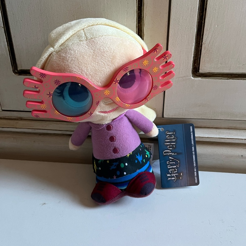 NWT HARRY POTTER - Luna Lovegood with Glasses 7 Super Cute Plush Toy Rare HTF